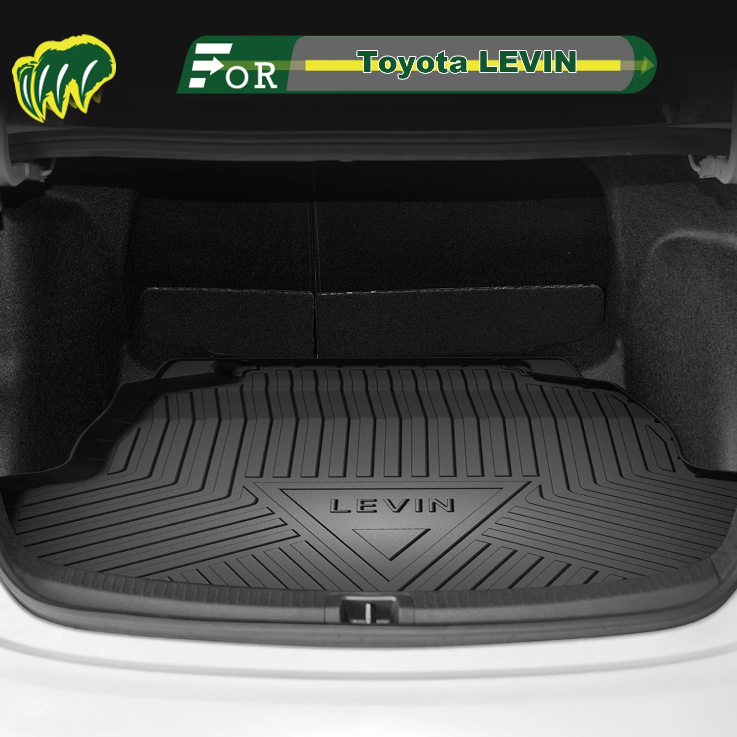 

Для Toyota LEVIN 2021-2025 TPE индивидуальный коврик для багажника автомобиля всесезонный коврик для багажника 3D-образный коврик для багажника Защитный коврик для заднего багажника