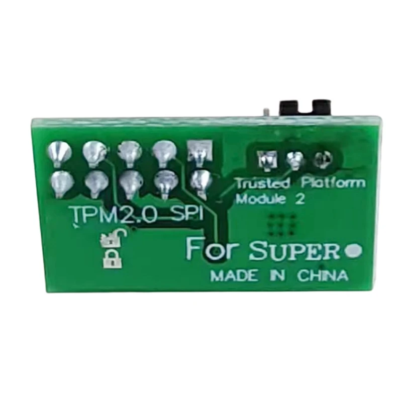 For Supermicro-AOM-TPM-9670V-S Vertical TPM 2.0 9-Pin Durable Easy Install Easy To Use