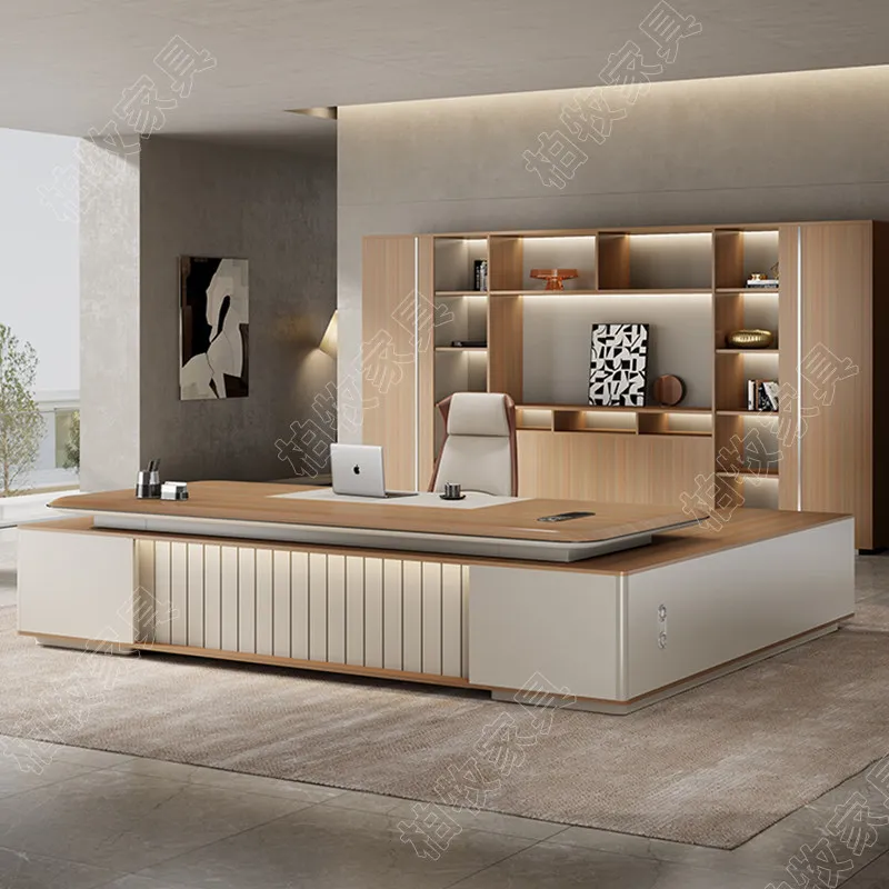 

Study Modern Office Desk European Executive Computer Decoration Office Desk Organizers Display Meuble Bureau Salon Furniture