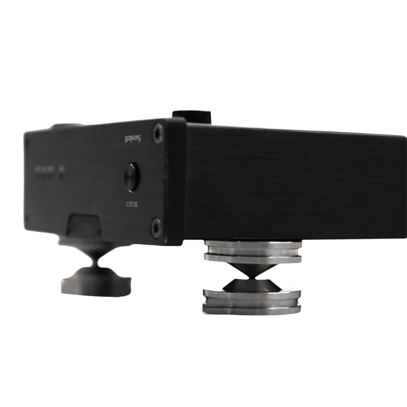 4-set luidsprekerstandaard roestvrij staal Hifi Audio Luidspreker Isolatie Spike Stand Voeten Pads Basis