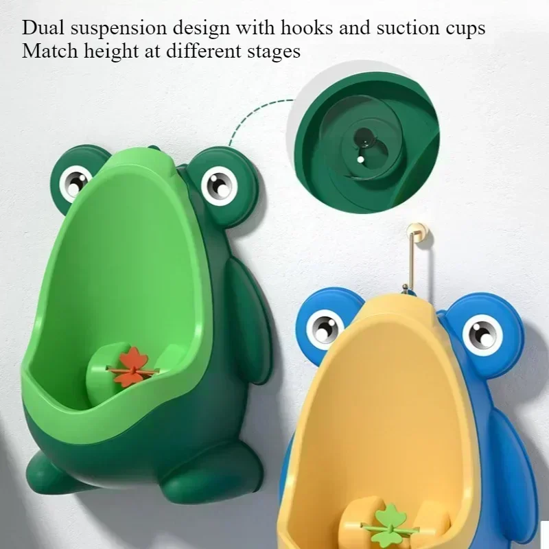 Baby Portable Toilet Frog Dinosaur Potty Boy Hanging Wall Urinal Pedestal Pan Standing Children Urinal for Boys Toilet Training