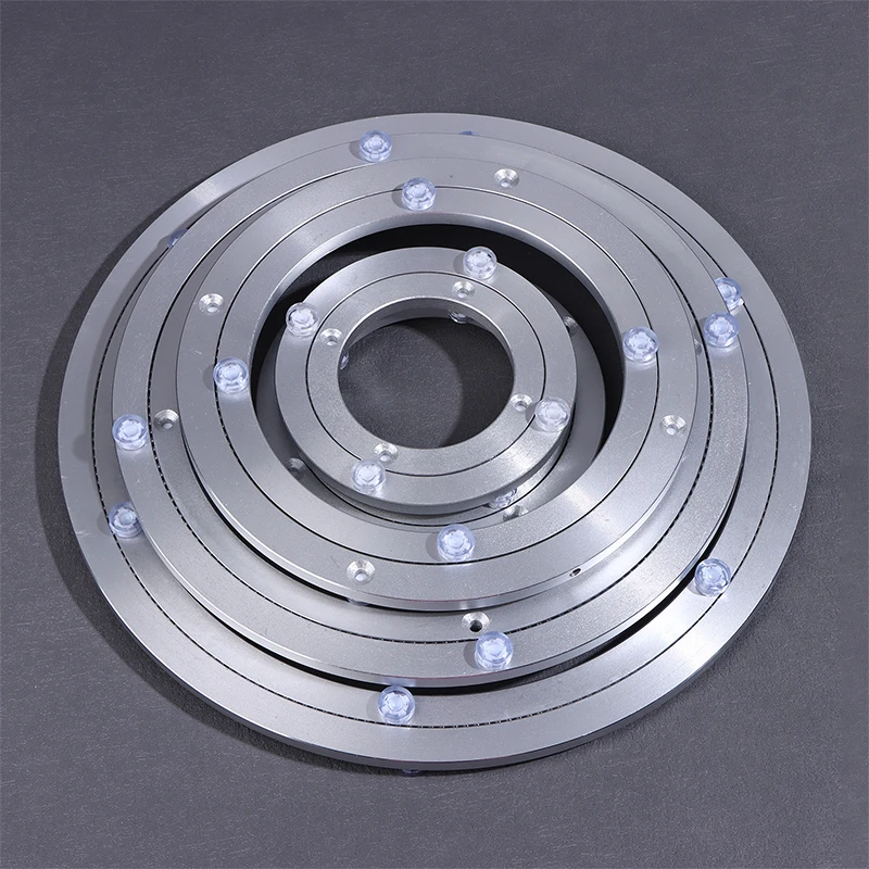 5/5.5/8/10/12 Inches Aluminum Ball Bearing Turntable Bearings Swivel Plate Smooth Swivel Plate Rotating Table Rotating Round