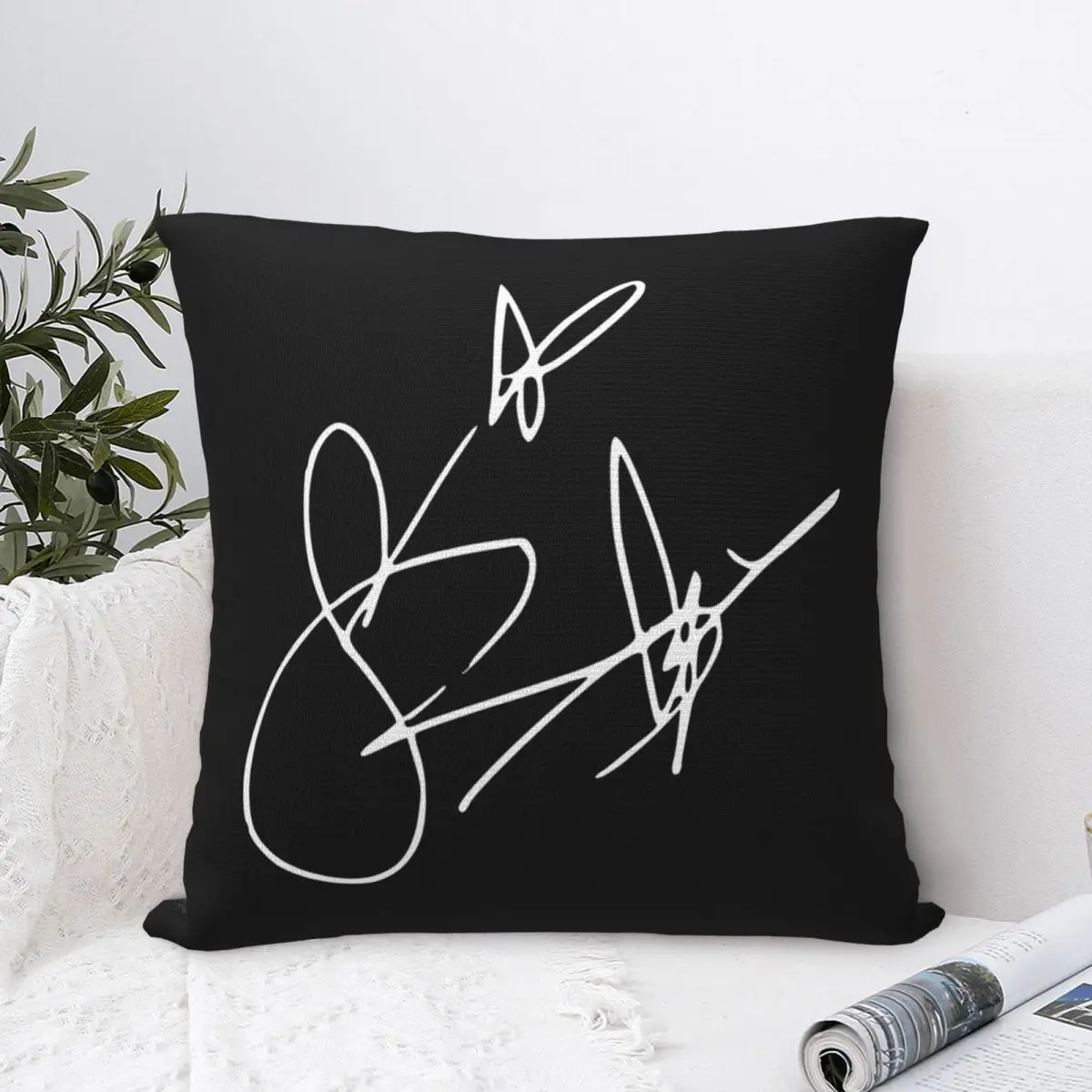 SZA Signature Pillowcase Polyester Cushion Cover Decoration 90s Rap Throw Pillow Case Cover Home Dropshipping 40*40cm