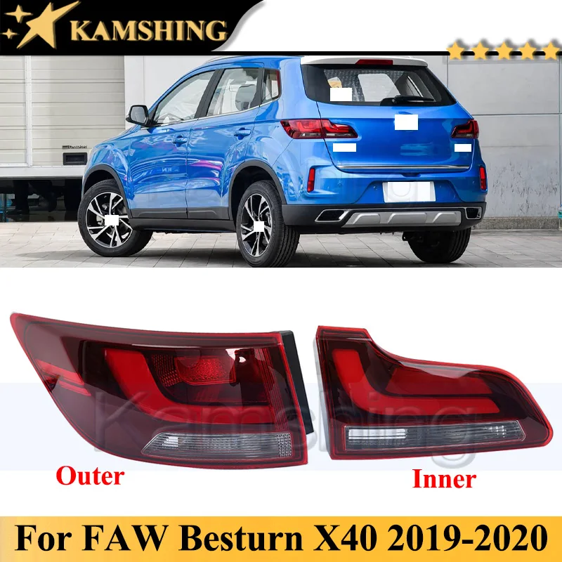 

Kamshing цельный задний бампер задний фонарь задний фонарь для FAW Besturn X40 2019-2020 задний фонарь стоп-сигнал задний указатель поворота