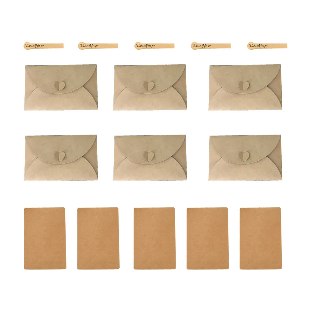 

Набор из 10 премиальных конвертов из крафт-бумаги в винтажном стиле, светло-коричневые, для приглашений, хранения монет, марок, подарочных карт