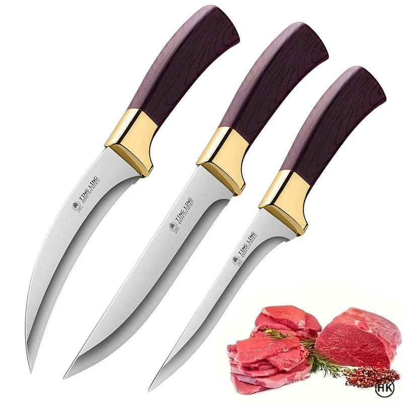 Professional Boning Knife, Sharp Cutting Knife, Chef's Kitchen Knife, Skin Peeling and Meat Cutting Knives U9195