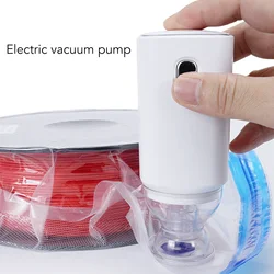 Vacuum Pump Auto Vacuum Bag Pump Rechargeable Portable Electric Vacuum Sealed Compression Pump for 3D Printing Consumables 5V