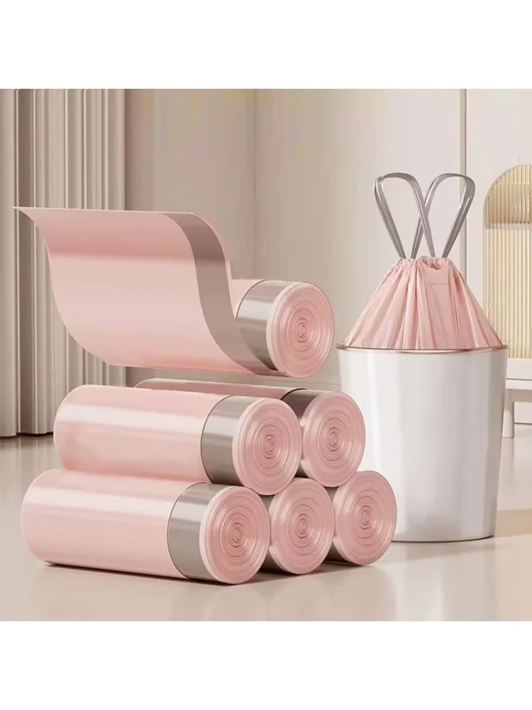 Drawstring Small Trash Bags 4 Gallon Thicken Drawstring Small Garbage Bags for Kitchen Bathroom Bedroom Home Office Trash