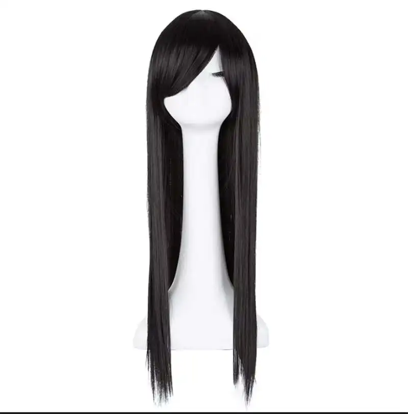 Fei-Show Capelli sintetici Fibra resistente al calore Parrucche bionde lunghe e diritte Costume cosplay Carnevale Halloween Party Parrucchino da donna