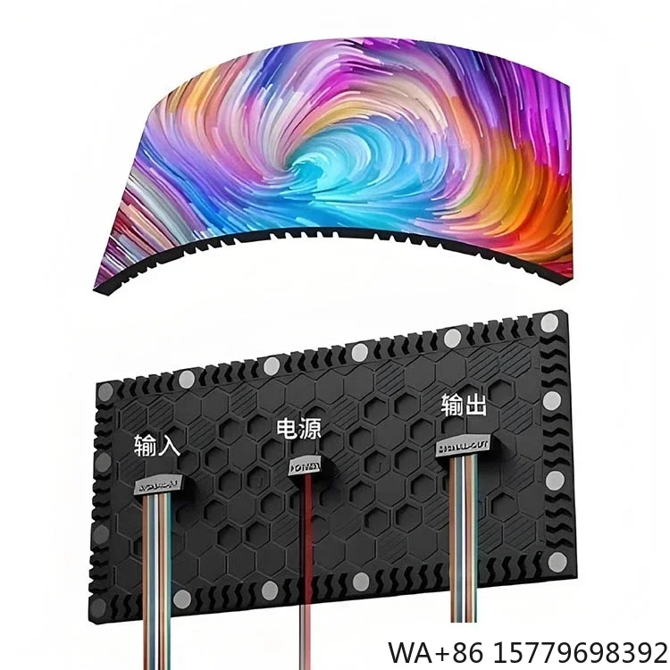 

Outdoor P4 Waterproof Flexible LED Screen New Arrival for Commercial Building Advertising Video Wall