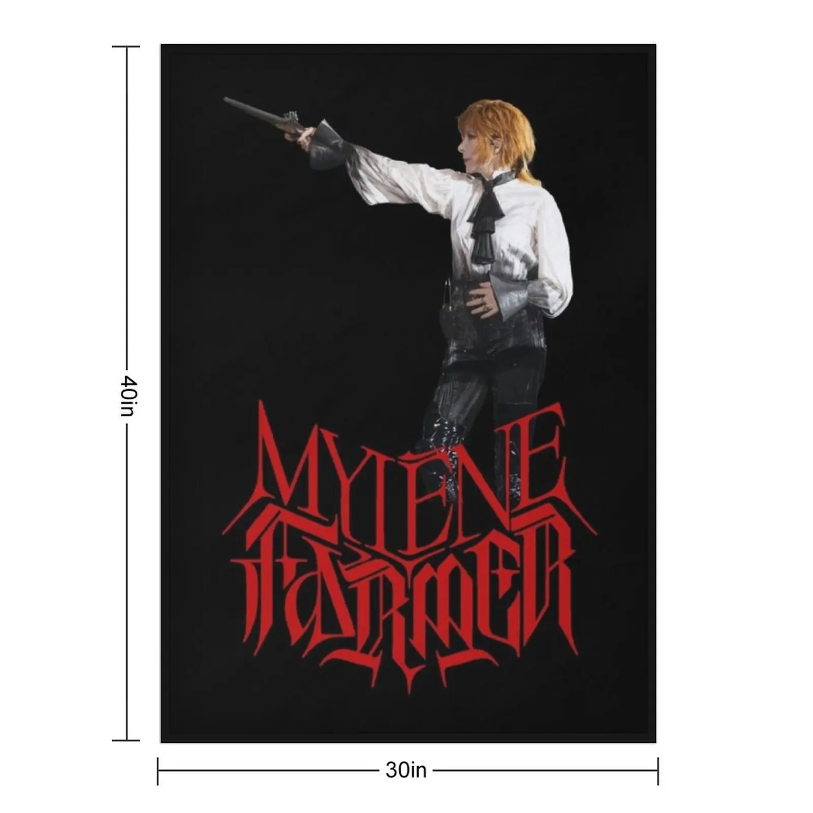 Mylène Farmer Nevermore 2024 Throw Blanket Soft Plush Plaid funny gift cosplay anime For Decorative Sofa Thin Furry Blankets