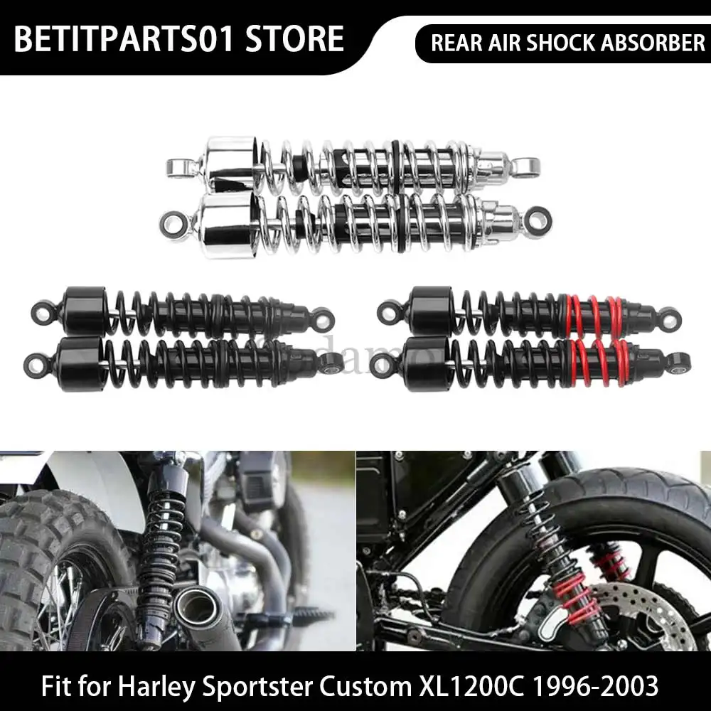 

Motorcycle Accessories 380mm Rear Air Shocks Absorbers Solid Steel Aluminium Alloy For Harley Sportster Sport XL1200S 1996-2003