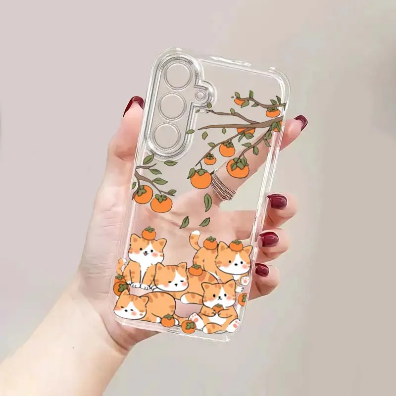 

Dinosaurs Dragon Pandas Sharks Phone Case For Samsung S25 S24 S23 S22 S21 S20 S10 Ultra Plus Edge FE 5G Transparent