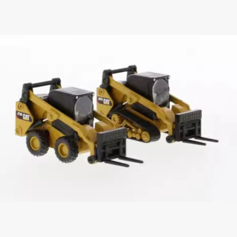 Dm diecast escala 1:64 cat 272 & 297d2 carregador deslizante liga modelo de carro de engenharia 85693 coleção exibição estática ornamentos presente brinquedo