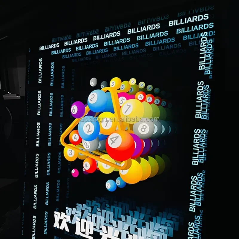 Custom RGB LED Infinity Mirror Waterproof Strips App Control Customizable Logo/Text Displays for Schools Companies Retail