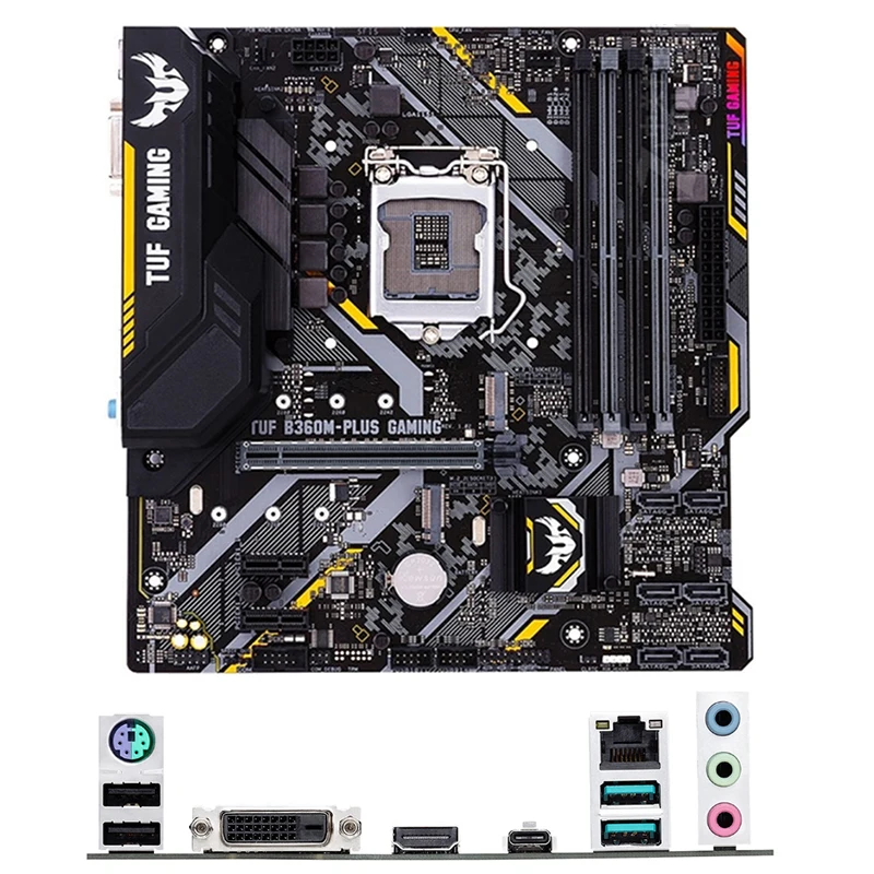 For Intel B360 TUF B360M-PLUS GAMING motherboard Used original LGA1151 LGA 1151 DDR4 64GB USB2.0 USB3.0 SATA3 Desktop Mainboard