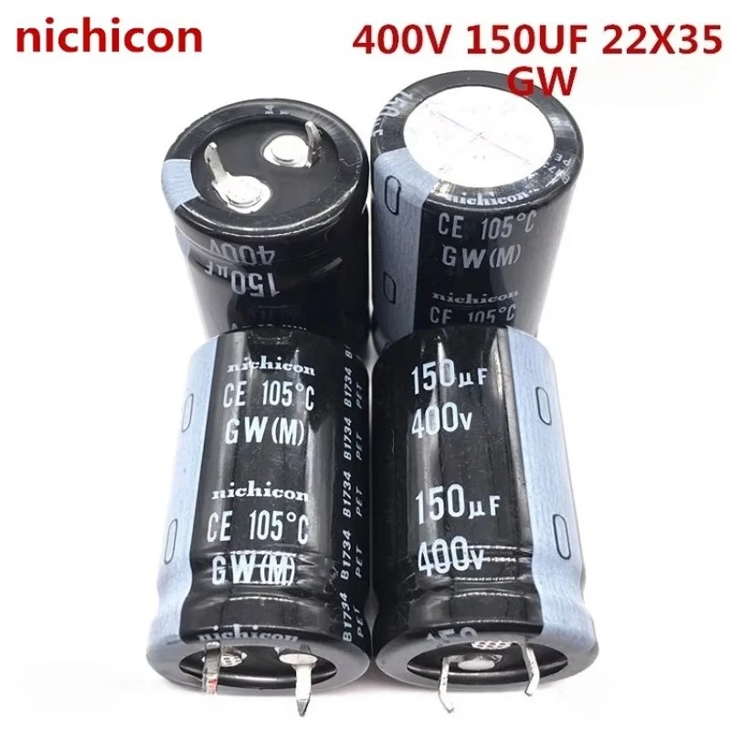 1PCS Nichicon GW 400V 150UF Aluminum Electrolytic Capacitor 22X35mm Through Hole Long Life For Power Supply Inverter