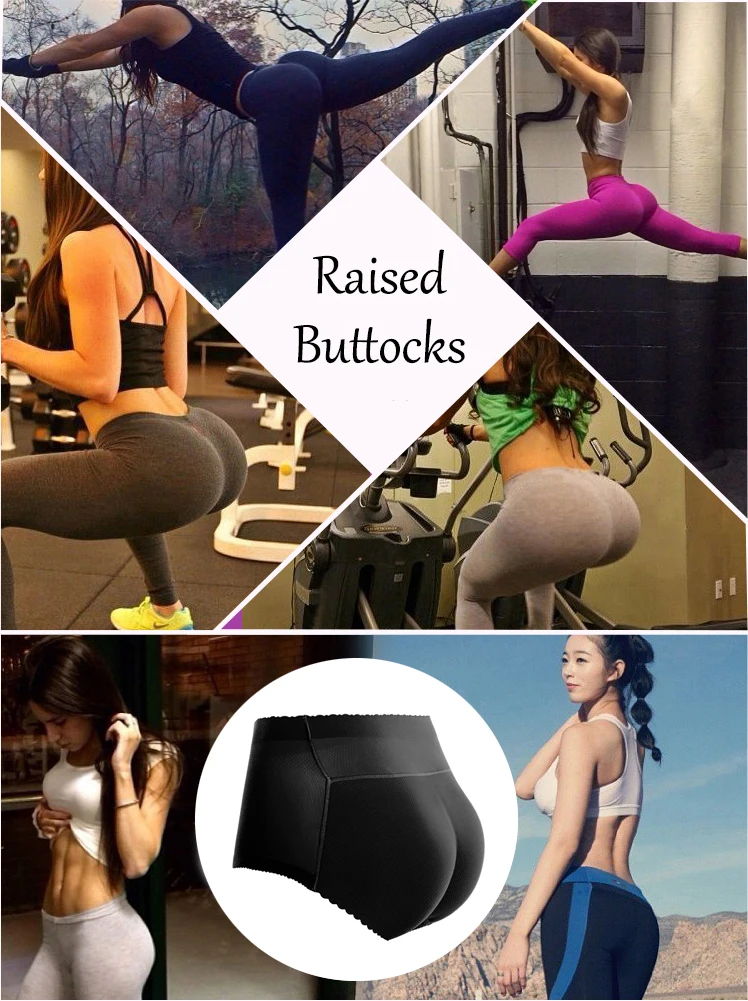 Frauen Taille Gestaltung Dreieck Hosen Atmungsaktive Enhancer Hüfte Heben Höschen Schwamm Gepolsterte Shapewear Butt Lifter Gefälschte Ass Briefs – Detail 2