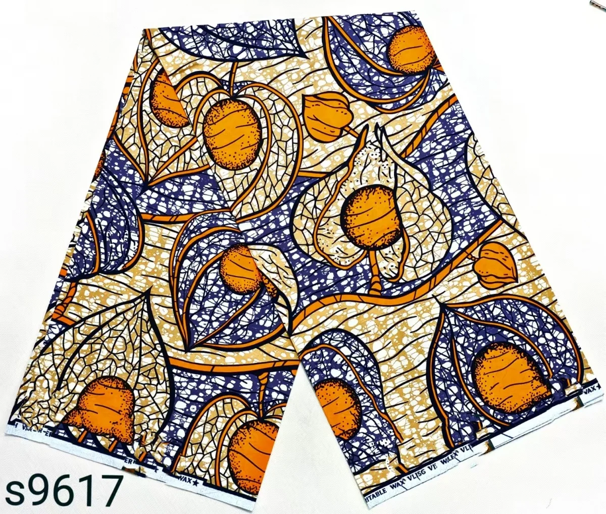2025 Nigerian Supe-Wax Print African Fabrics High Quality for Patchwork New Style Fabric for Clothing Home Decor T9