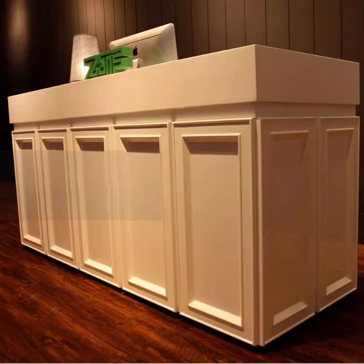 Customized.Custom French Industrial Style Counter Cashier Reception Table for Store Coffee Restaurant Barbecue Bar