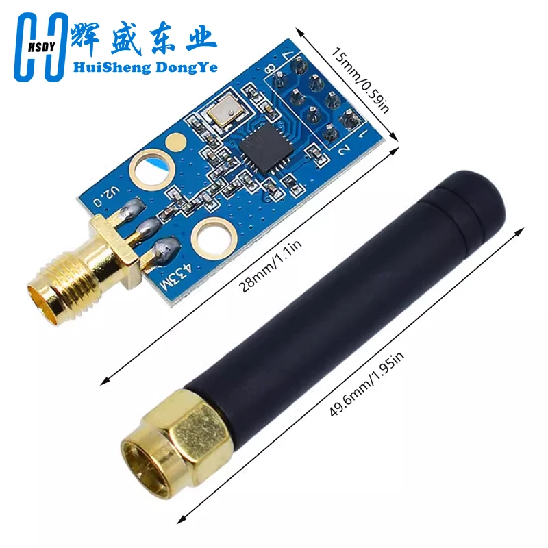 CC1101 Wireless Module With SMA Antenna Wireless Transceiver Module For Arduino 433MHZ