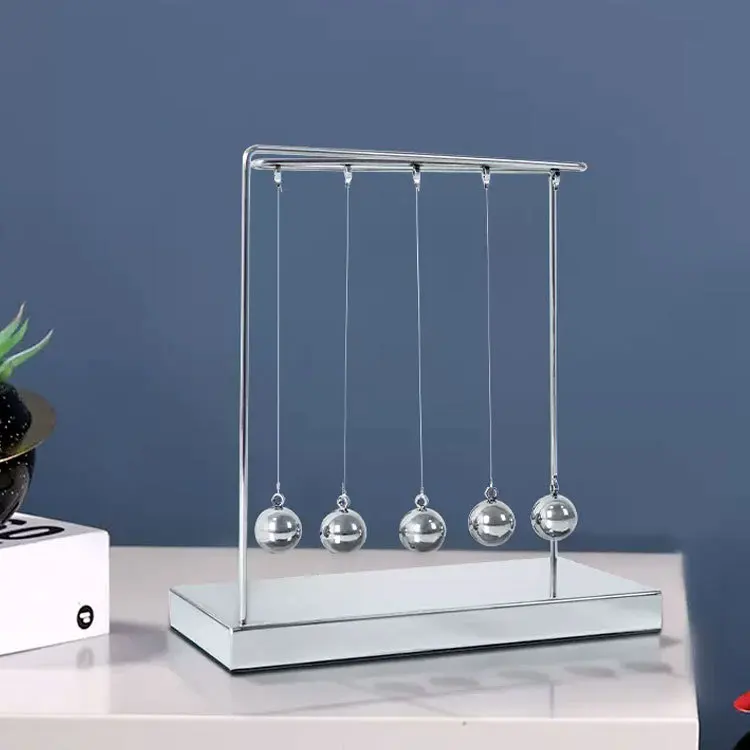 Simple light luxury Newton pendulum billiard ball creative home office study tabletop ornament decorative crafts view 3