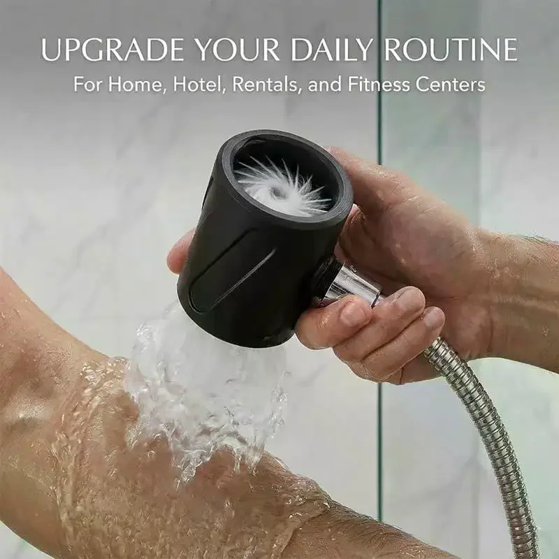 Upgraded Men's Shower Head, Universal Bathroom Heated Massager, Handheld Coarse Hole Design, Durable And Easy To Install