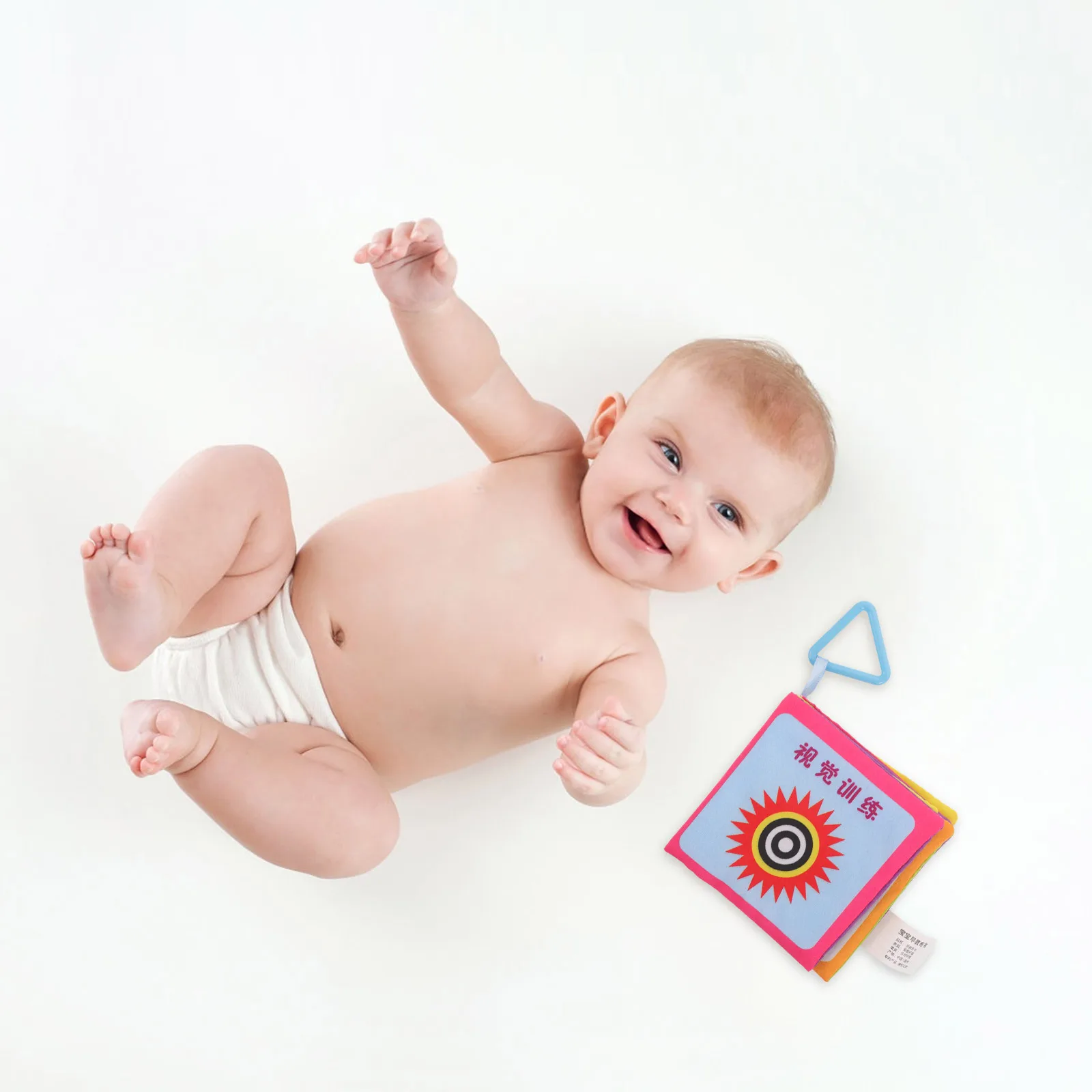 1 セットの布製の本、赤ちゃん、幼児、幼児向け、早期教育、脳の発達、認知スキルの向上、高コントラスト感覚