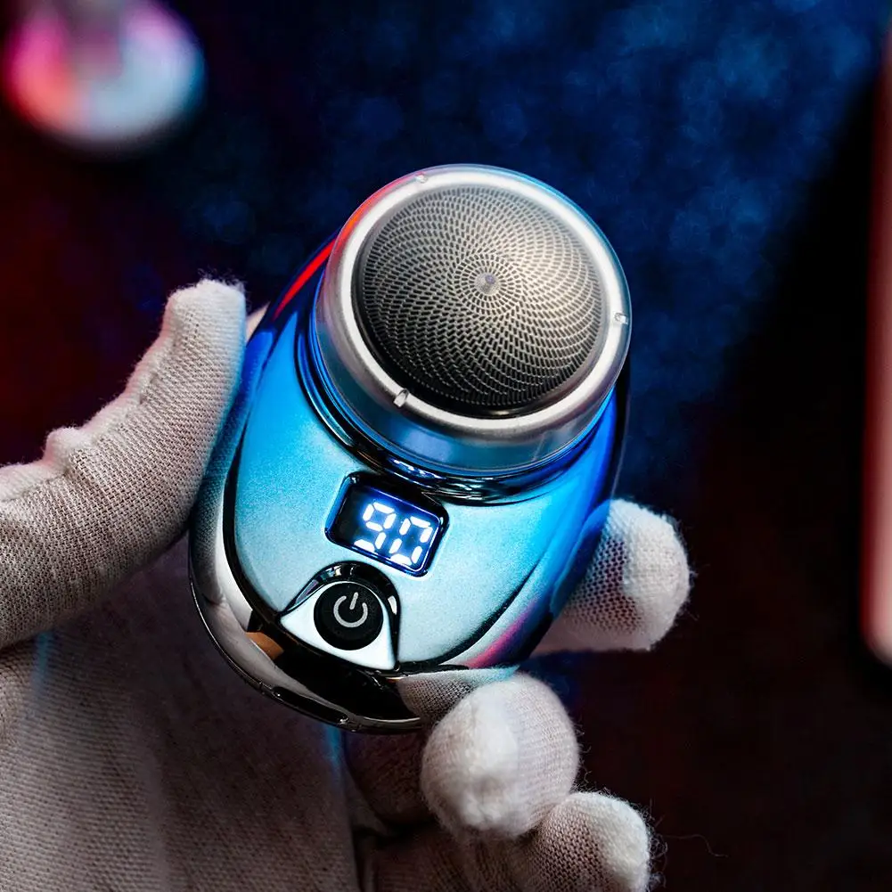 

Upgraded Portable Men's Razor Wet and Dry Washable Razor Usb Rechargeable Body Hair Trimmer Fast Charging, Digital Display