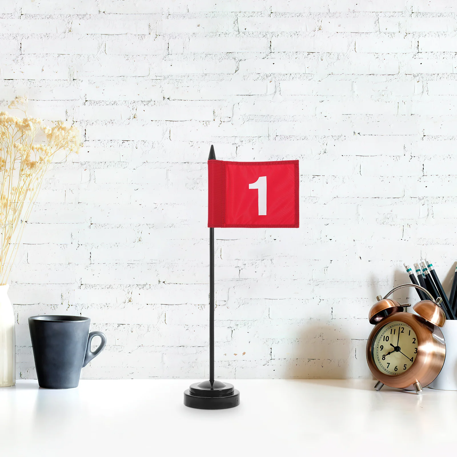 

12Pcs Plastic Small Desk Flagpole Holder Stable Base Desktop Flag Stand Office Display Car Flag Mount Plastic Flagpoles