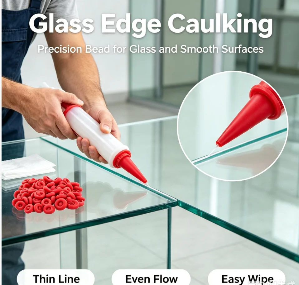 10/20pcs Caulk Caps Caulking Saver Tube Sealer Glue Sealing Protector For Latex Nozzle Silicone Nozzles Tips Leak-Proof Tools