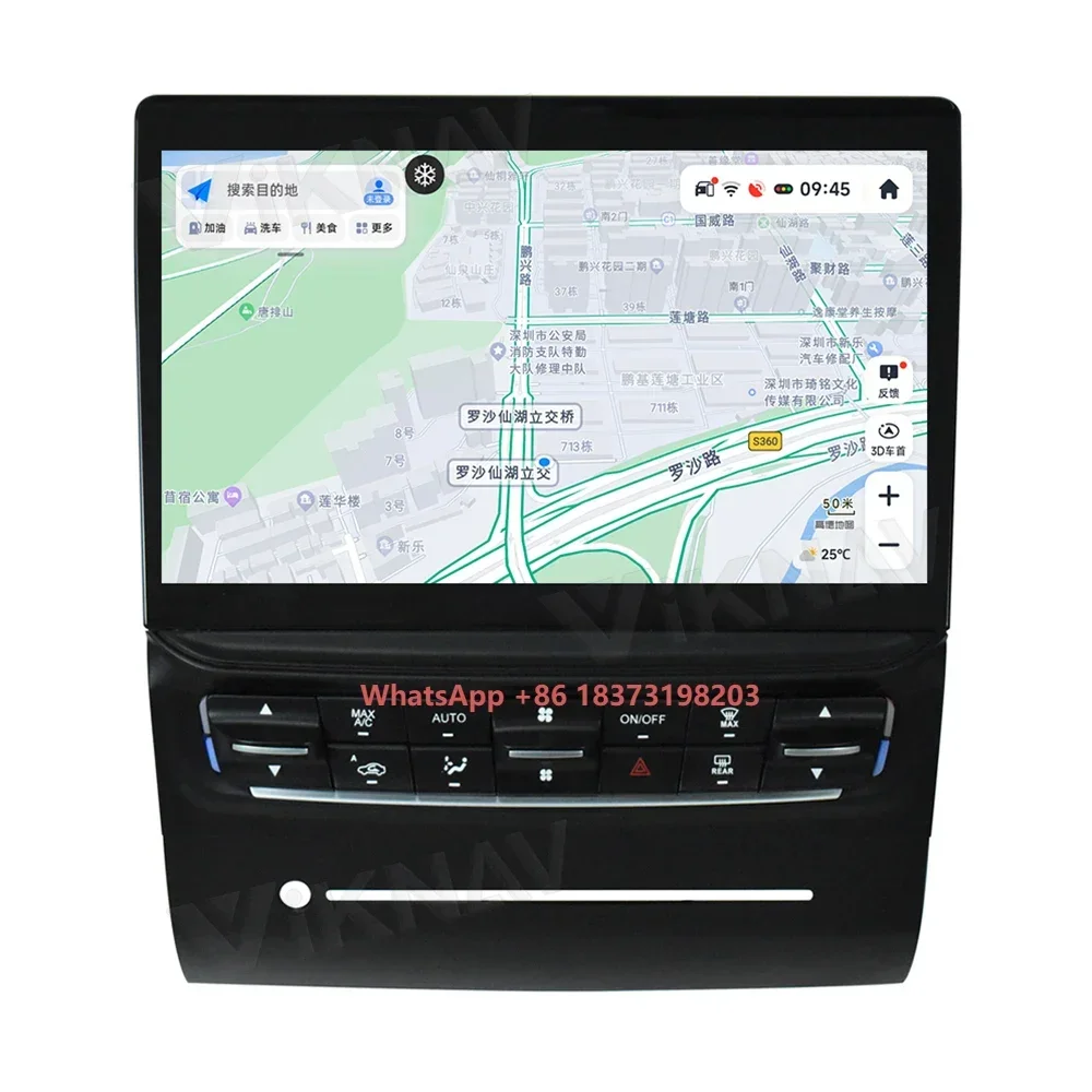 

10,4-дюймовая автомагнитола Android для Quattroporte 2013-2017 с сенсорным экраном, GPS-навигацией и мультимедийным плеером Carplay