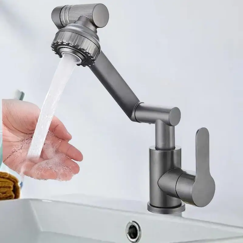 Swivel Faucet Attachment 1080 Degree Universal Rotation Faucet Extender Sprayer StainlessSteel Sink Faucet Extension For Kitchen