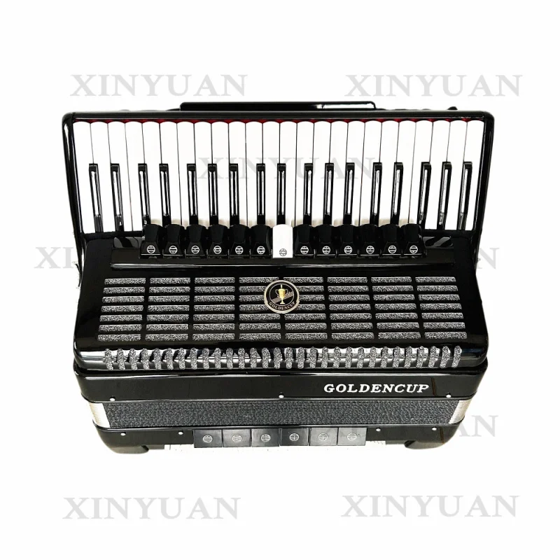 Piano Accordion JP2012B, 41 Keys 120 Bass Wood Musical Instrument with 13+6+1 Registers