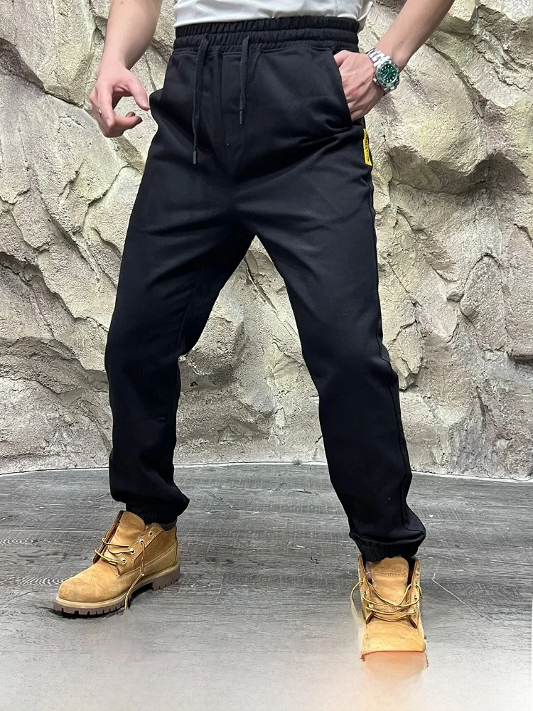 

Men's Casual Cotton Dstring Breathable Versatile Loose Fit Autumn New Arrival Pants Comfortable All-Match Leisure Trousers