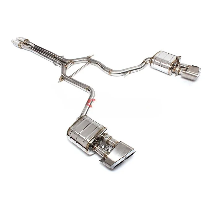 Exhaust Pipe For Porsche Panamera Titanium Exhaust Catback With Quad Double Tip