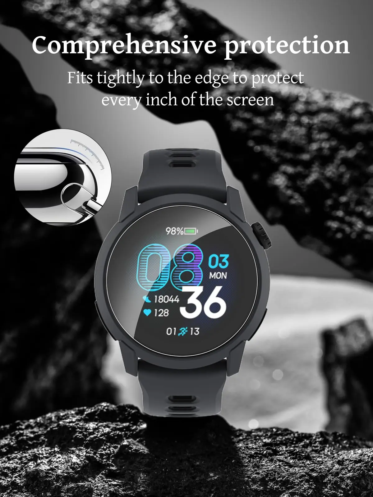 1-5-Pack Hydrogel Film For COROS PACE 4 Watch Screen Protector Self-healing Screen Flexible Film Anti-Scratch For COROS PACE 3