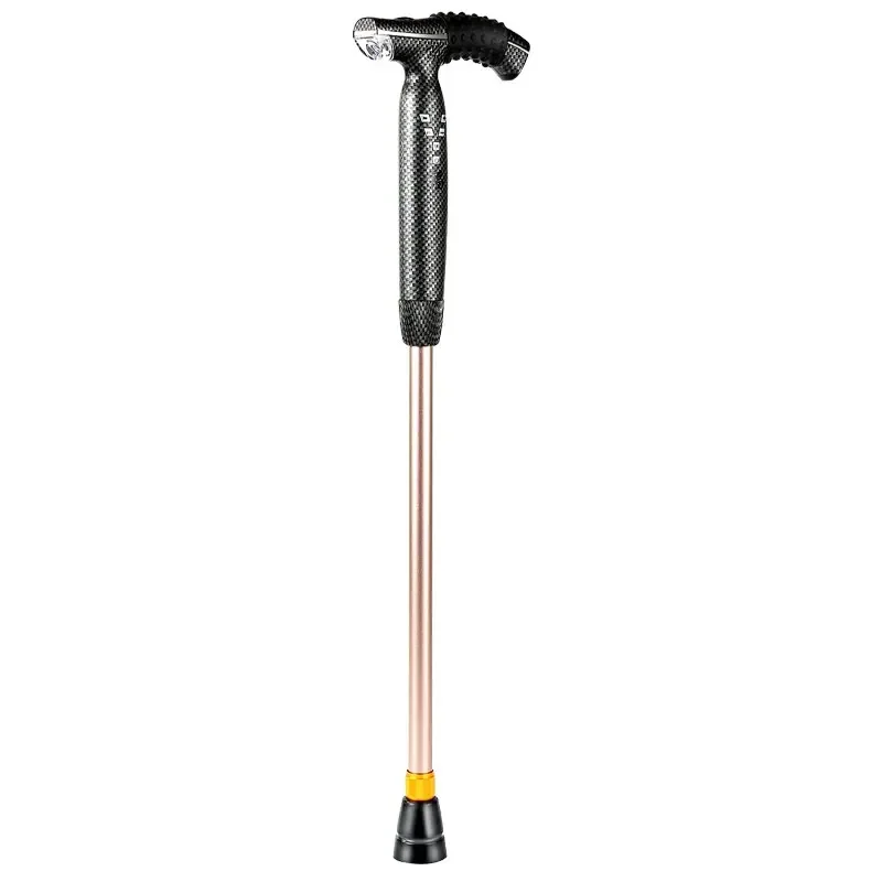 Bluetooth Enabled Elderly Crutch - Telescopic Four-Legged Walking Stick with Music, Lamp, Alarm, Non-Slip Mobility Cane images - 6