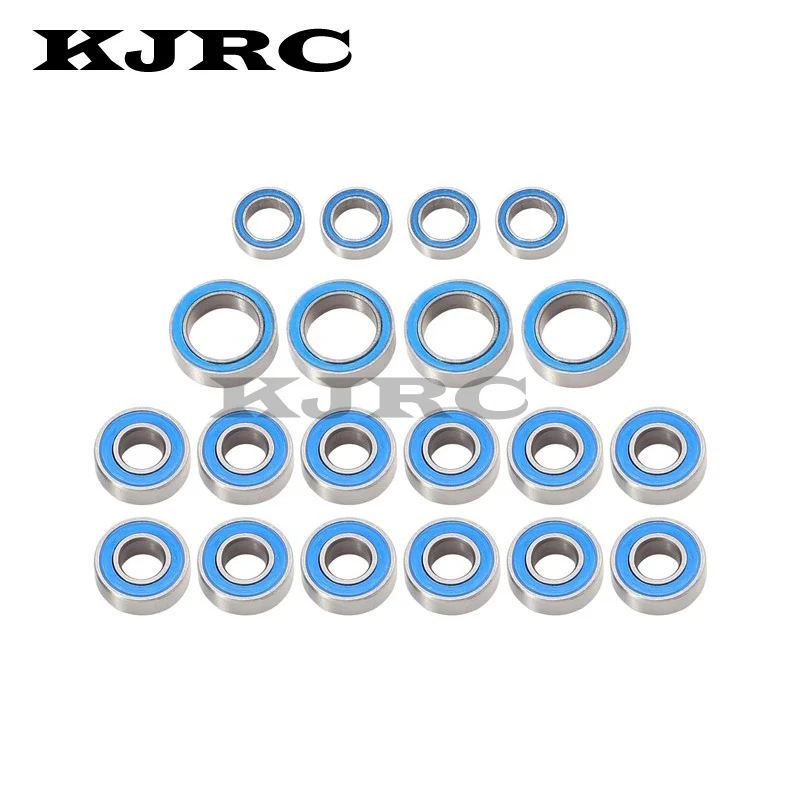 

20PCS Rubber Sealed Ball Bearing Kit for Tamiya TT01 TT-01 TT01E TT01D TT02B 1/10 RC Car Upgrades Parts Accessories