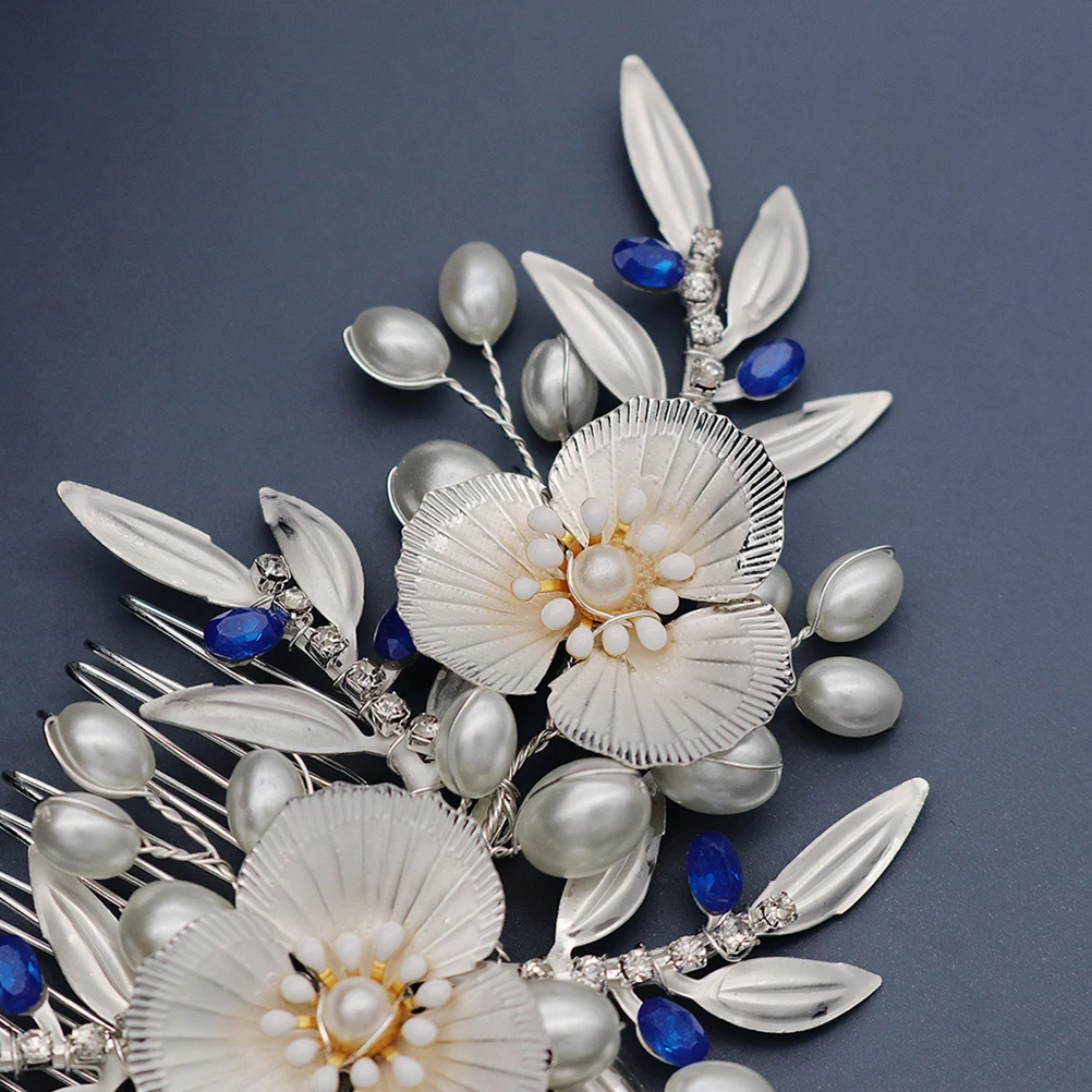 

Elegant Pearl Flower Hair Comb For Bride Wedding Bridal Headdress Party Prom Engagement Anniversary Fashionable Delicate
