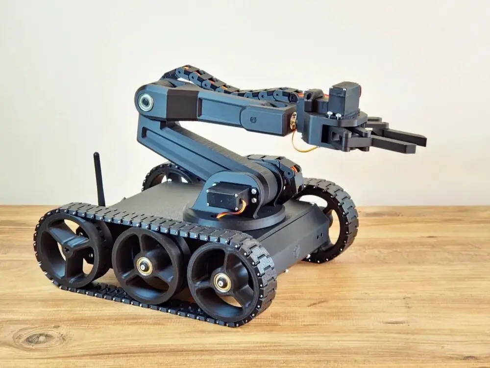Suitable for 3D printing tracked rover 6-degree-of-freedom robotic arm (the product sold is a set of 3D printed shell)