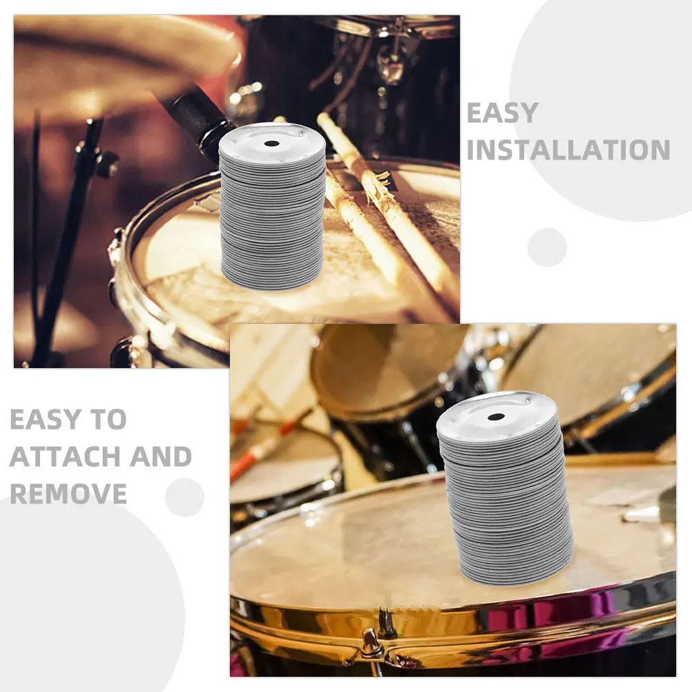 100Pcs Cymbal Bell Accessories 38Mm X 6Mm Drum Ring Replacement for Crash Splash Cymbals Percussion Ching Ring Drum Set Parts