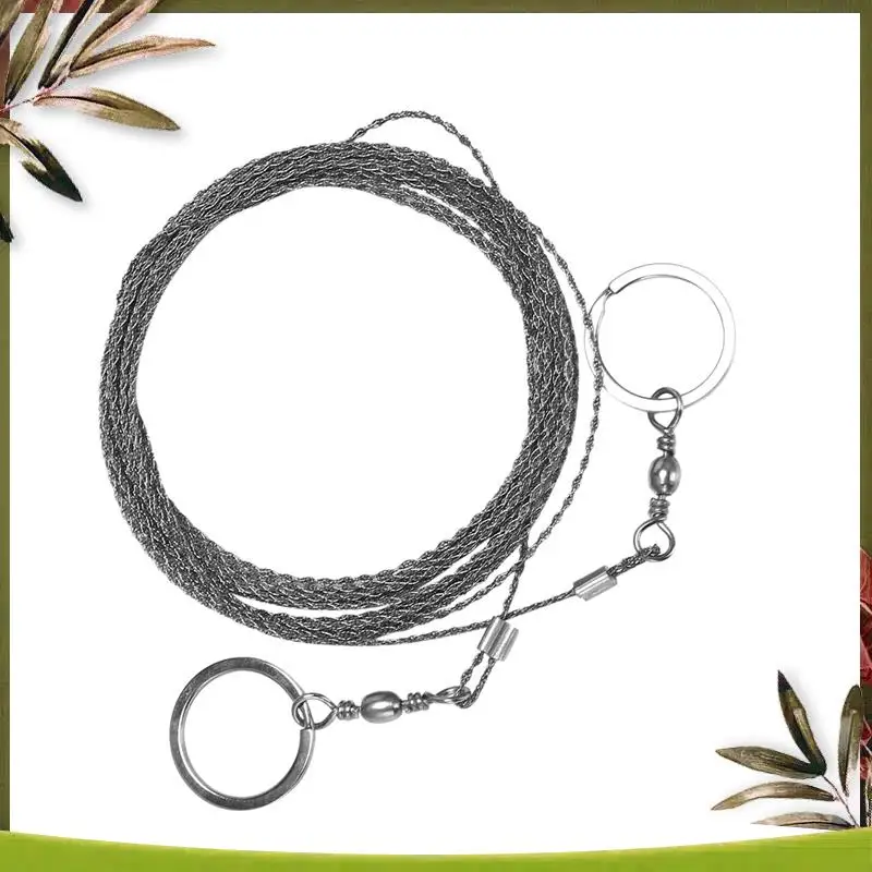 موثوقة-4X في الهواء الطلق مرسومة باليد حبل المنشار 304 الفولاذ المقاوم للصدأ سلك المنشار التخييم المنقذة للحياة النجارة سوبر غرامة منشار يدوي سلك 5 متر