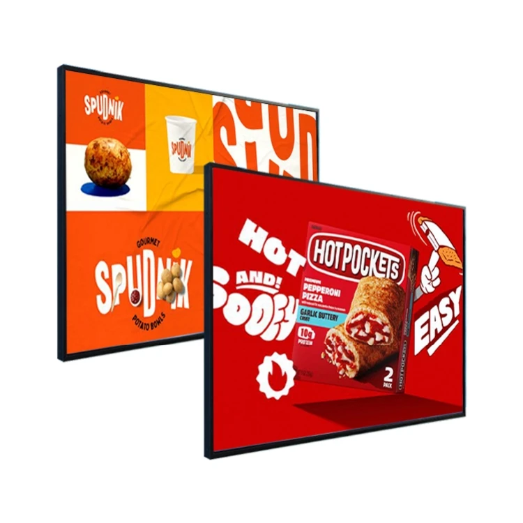 

High Brightness 2k 4k Lcd Advertising Screen for Glass Windows 500cd Digital Signage and Displays Advertising