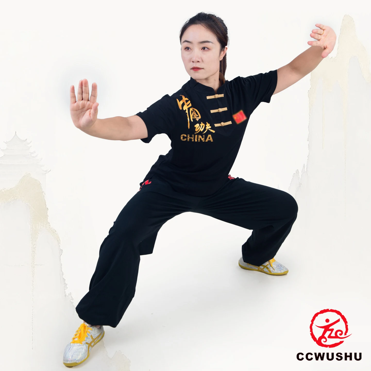 ccwushu T-shirt wushu clothes uniform wushu T-shirt chinese kungfu clothes wushu taichi taiji clothes uniform kung fu costumes view 4