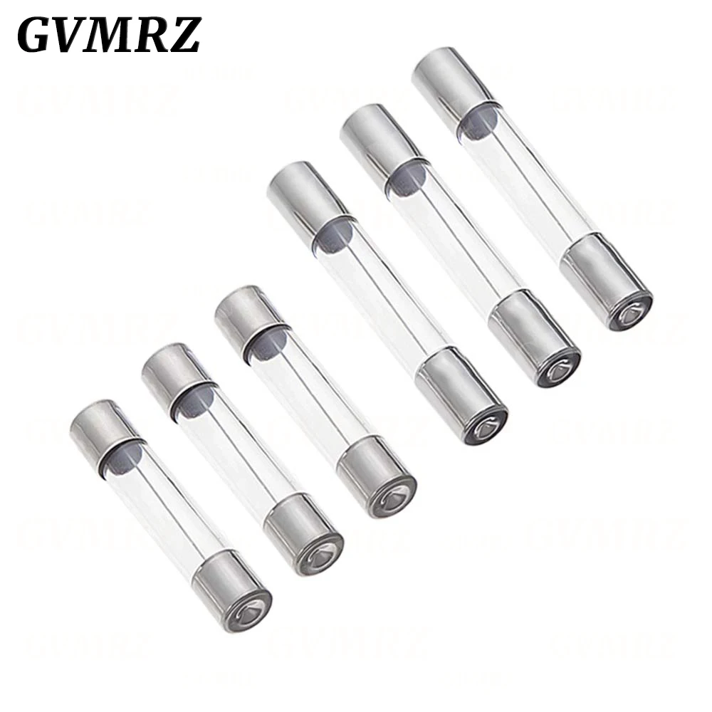 Fusibles en Tube de verre à soufflage rapide, 5x20mm 6x30mm, 5x20 6x30mm, 250V 0.5 1 2 3 4 5 6 8 10 15 20 25 30 A AMP, 10 pièces/lot