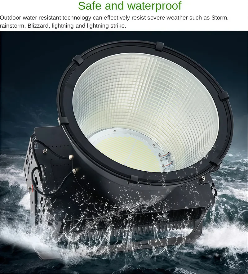 Высокая мощность 300 Вт 400 Вт 600 Вт 1000 Вт светодиодный прожектор для строительной площадки кран люстра гимнастическая док-станция рабочая на высоте лампа 220 В