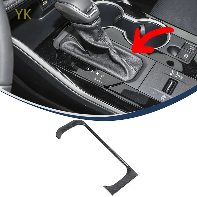 

Для Toyota Highlander 2024, настоящее углеродное волокно, центральное управление автомобиля, база L, декоративная крышка панели, автомобильные аксессуары