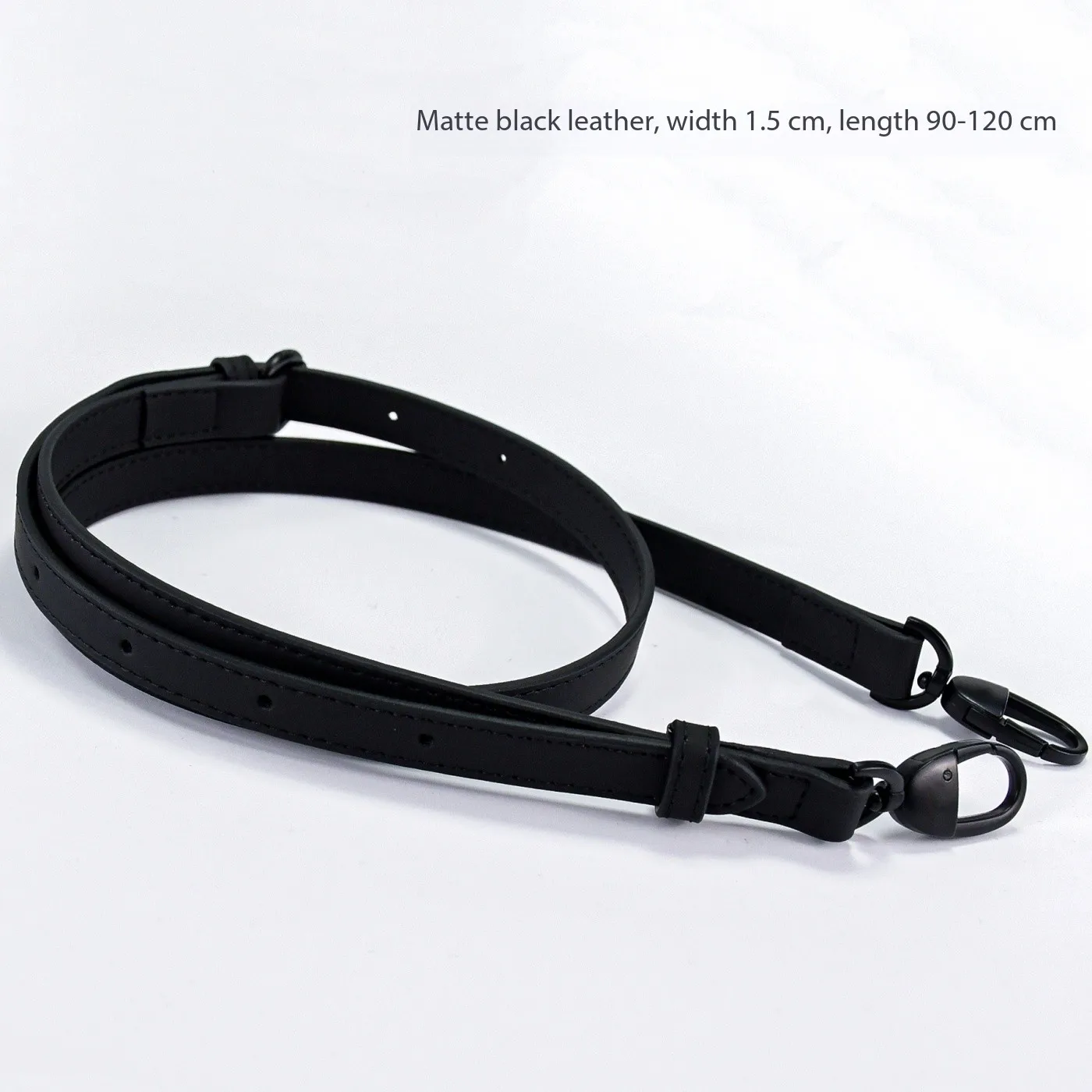Matte Black Women's Bag Strap Replacement Original Diagonal Chain Accessory for Handbags