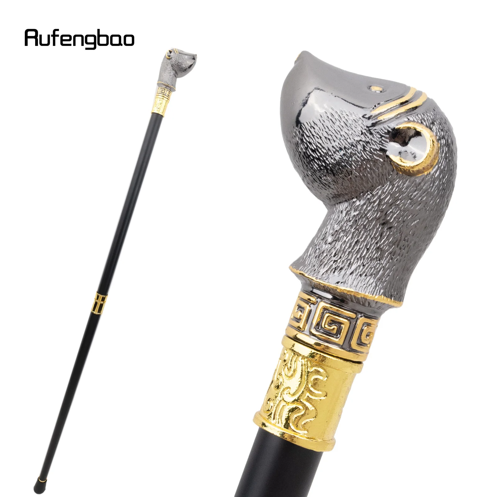 Golden Black Hamster Guinea Animal Fashion Stick Decorative Cane For Halloween For Cosplay And Parties, For Cosplay & Party